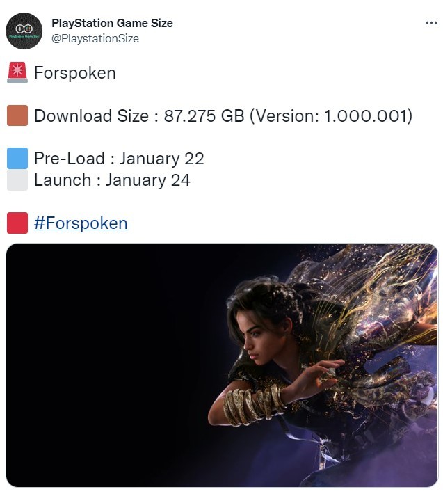 《魔咒之地》PS5版本容量大小曝光 1月25日发行(魔咒之地ps5价格)