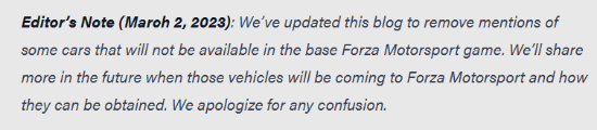 开发者更新暗示：《极限竞速Motorsport》或将有DLC等内容