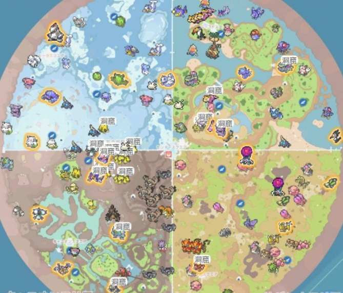《宝可梦朱紫》dlc2海岸区定点宝可梦位置大全 海岸区定点宝可梦位置分布图[多图]图片2