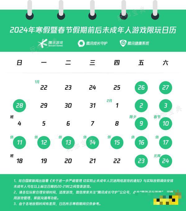《王者荣耀》未成年人寒假能玩多久 2024寒假限玩时间