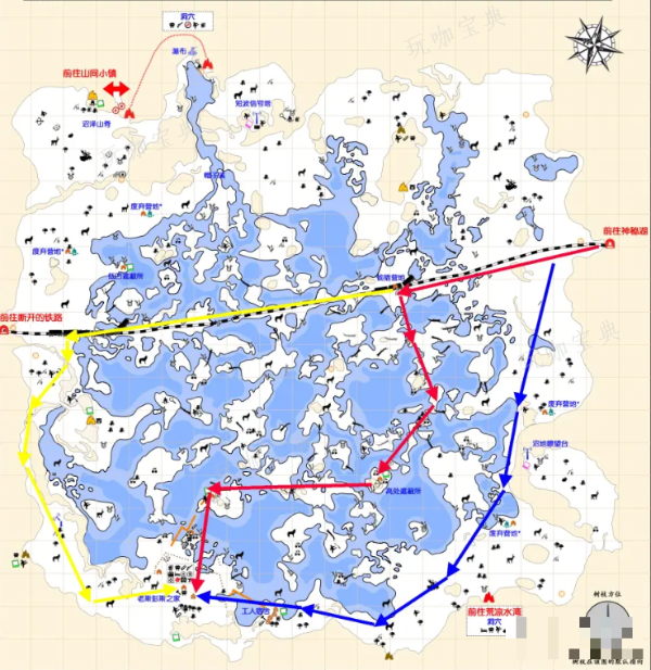 《漫漫长夜》孤寂沼地锻造路线在哪