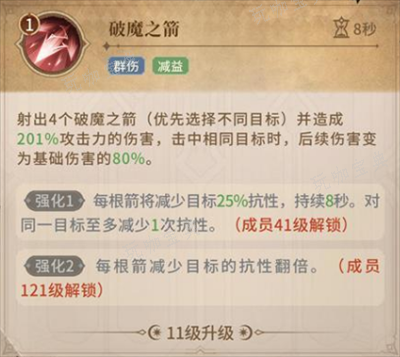 不朽家族先民法师技能详解