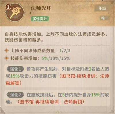 不朽家族精灵法师技能详解