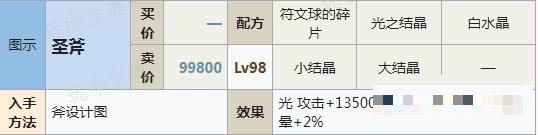 《符文工房5》圣斧怎么制作