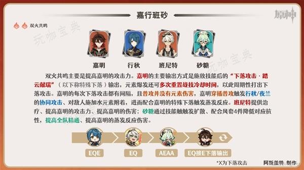 《原神》嘉明队伍搭配方案介绍