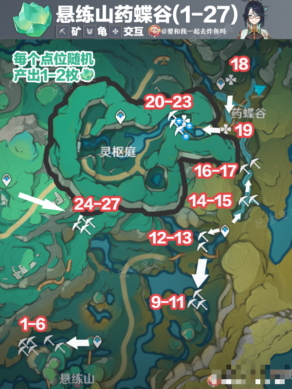 《原神》清水玉采集路线大全一览