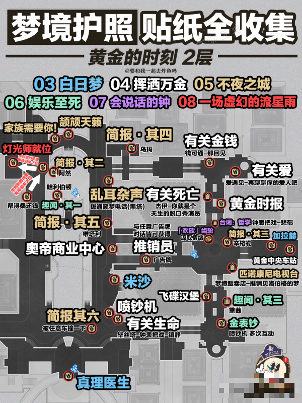 《崩坏星穹铁道》梦境护照贴纸收集大全一览