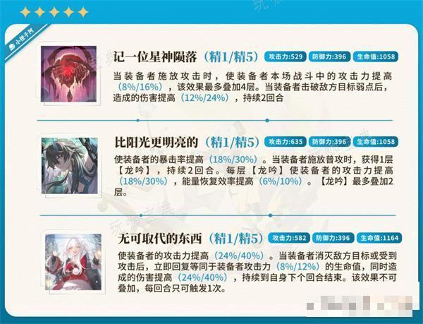 《崩坏星穹铁道》米沙光锥推荐大全