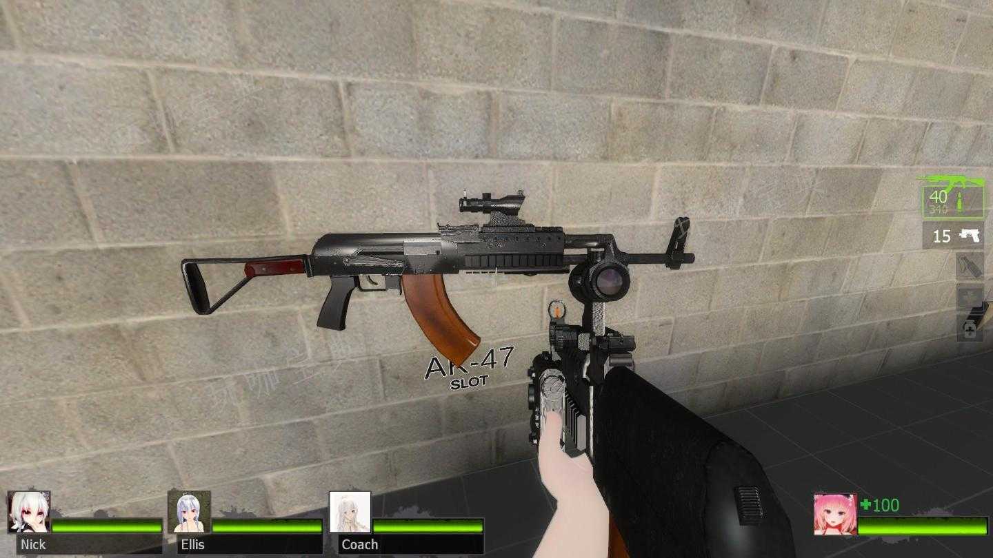 求生之路2怎么观赏武器