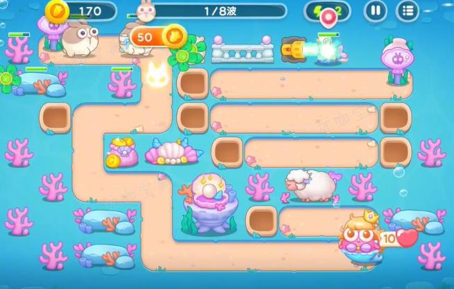 《保卫萝卜4》海的闺女第49关满星攻略
