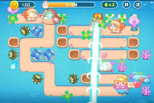 《保卫萝卜4》海的闺女第49关满星攻略