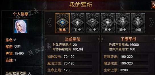 全民奇迹军衔要如何提升