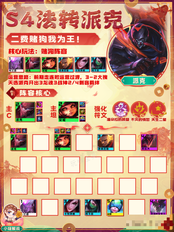 《云顶之弈》法转派克阵容推荐