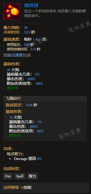 《最后纪元》法师技能熔岩球有什么特点