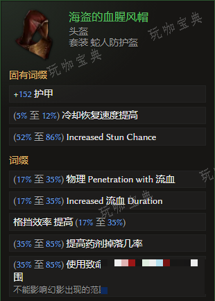 《最后纪元》头盔海盗的血腥风帽有什么特点
