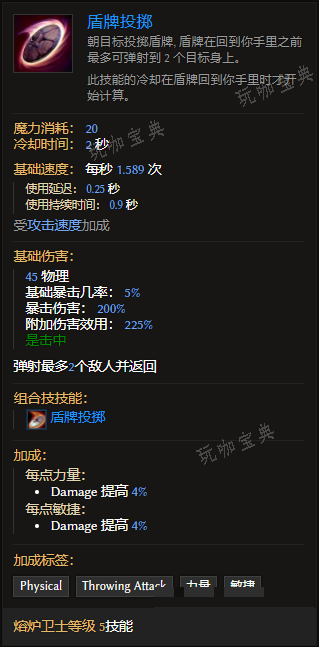 《最后纪元》熔炉卫士技能盾牌投掷有什么特点
