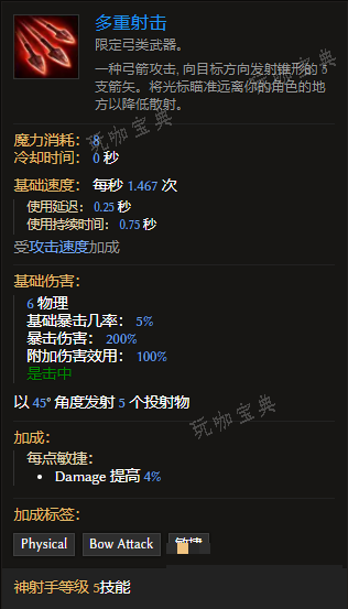 《最后纪元》神射手技能多重射击有什么特点