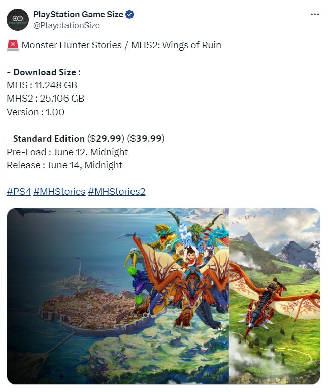 《怪物猎人物语》PS4版6月12日开启预载