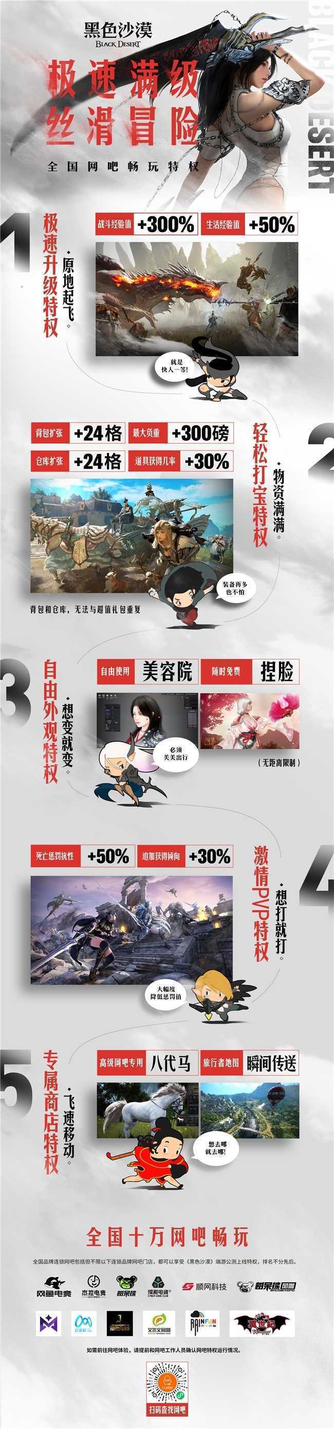 《黑色沙漠》网吧三倍经验UP！一起开黑超多福利(网吧 黑色沙漠)